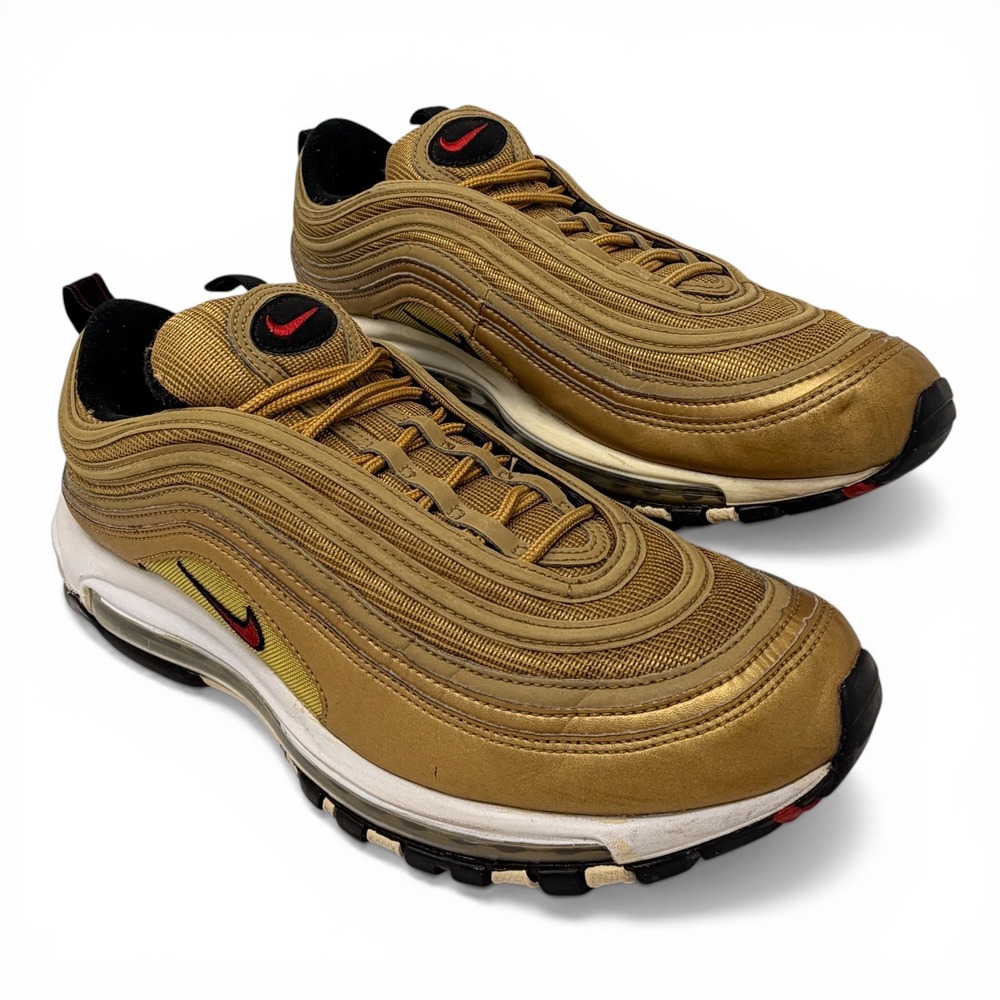 Nike Air Max 97 OG Gold Bullet 884421-700 Men's Size 12 Used